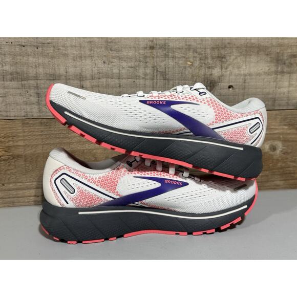 Brooks Ghost 14 1203561B192 Sneakers Womens US 7 White Lace-Up Running Shoes - Picture 6 of 7